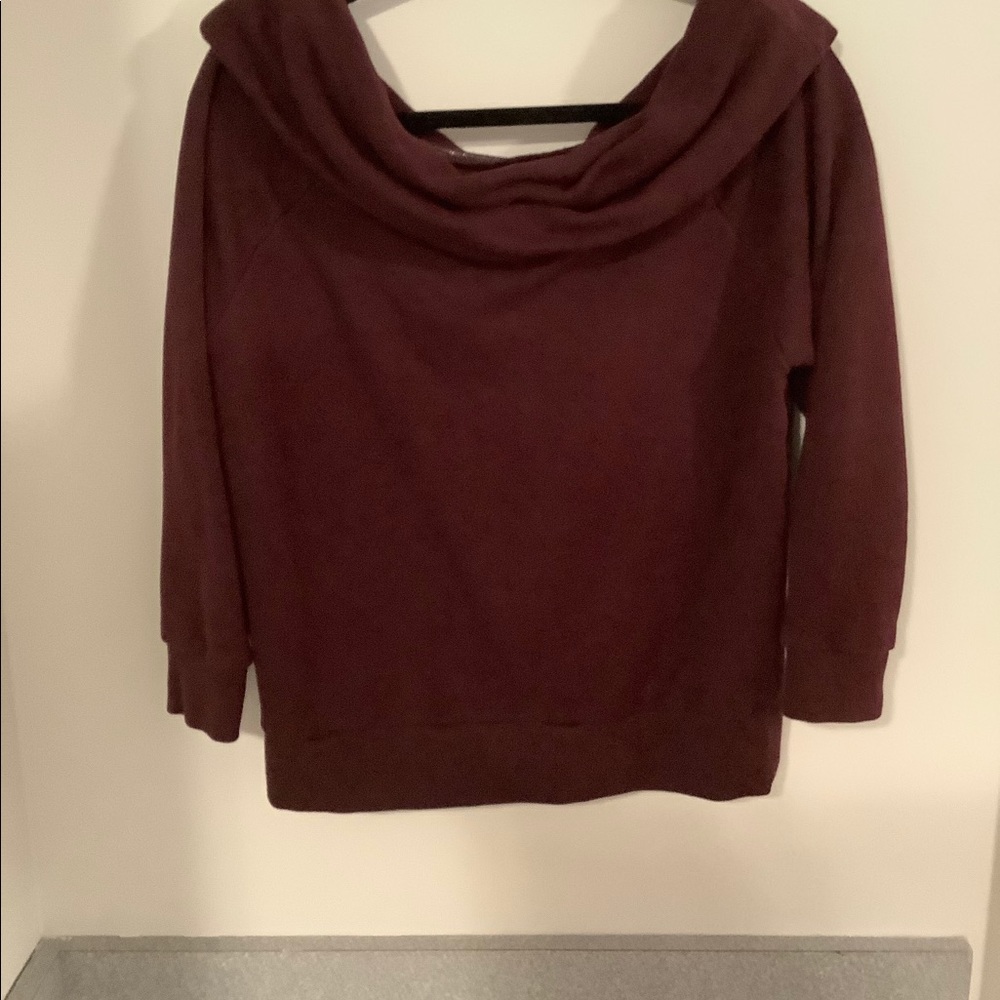 Off the shoulder sweatshirt